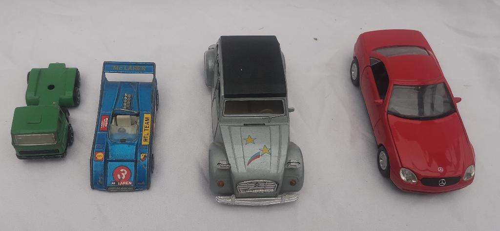 6 vintage auto CITROEN 2 CV Welly McLaren Siku Efsi Mercedes, Ophalen of Verzenden, Gebruikt, Auto, Overige merken