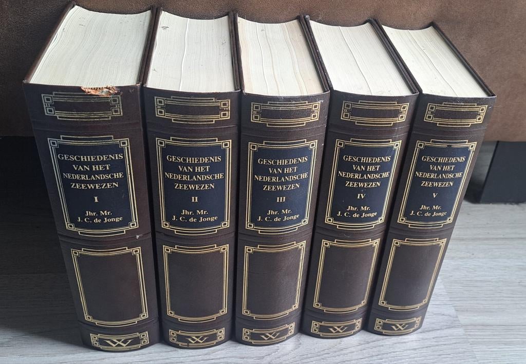 Geschiedenis van het Nederlandsche Zeewezen - J.C. de Jonge, Complete serie, Johannes Cornelis de Jonge, Overige onderwerpen, Ophalen