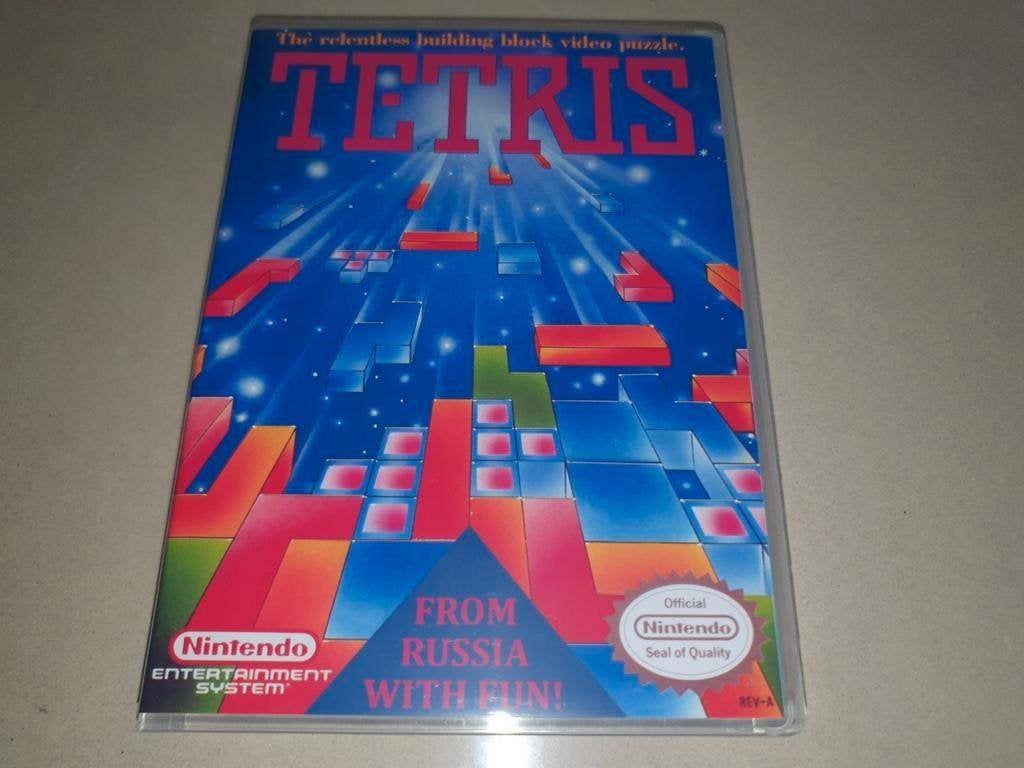 Tetris NES Game Case, Puzzel en Educatief, Verzenden, 1 speler, Zo goed als nieuw