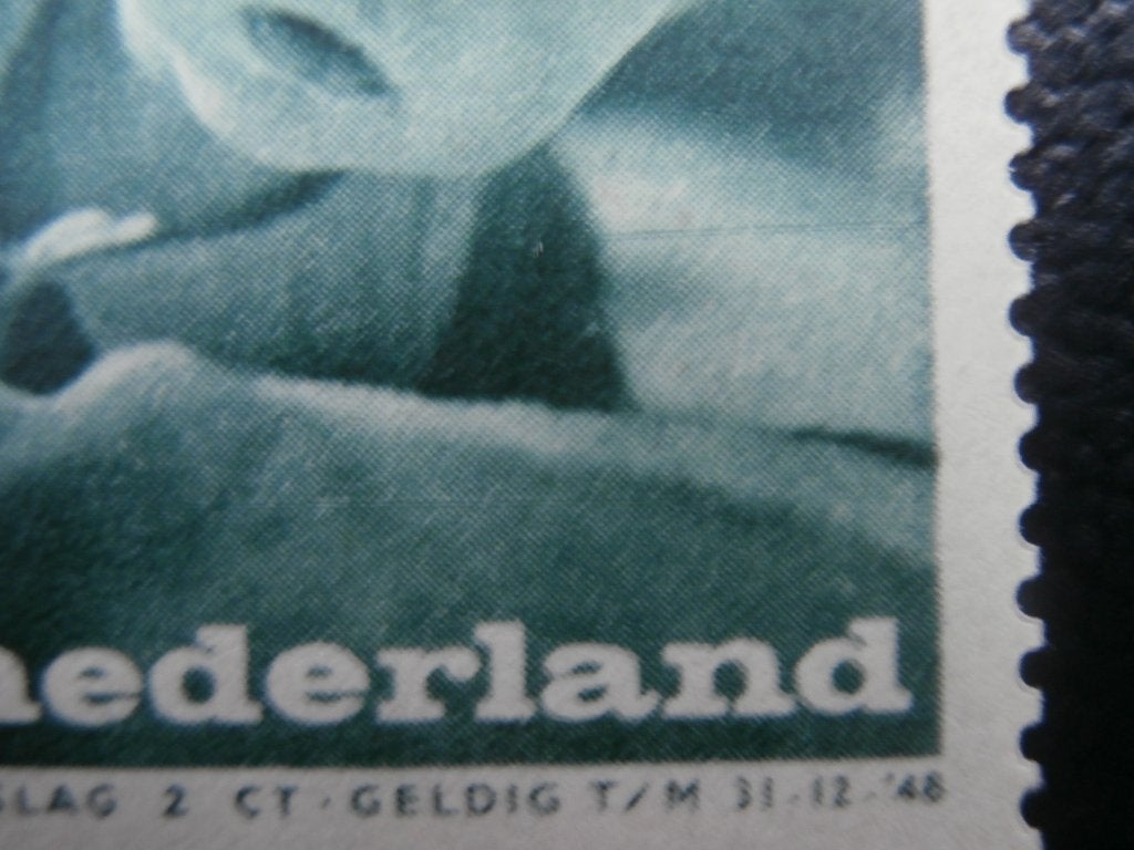 NL 1947; PLAATFOUT 496 PM6 LEES, Verzenden, Na 1940, Postfris