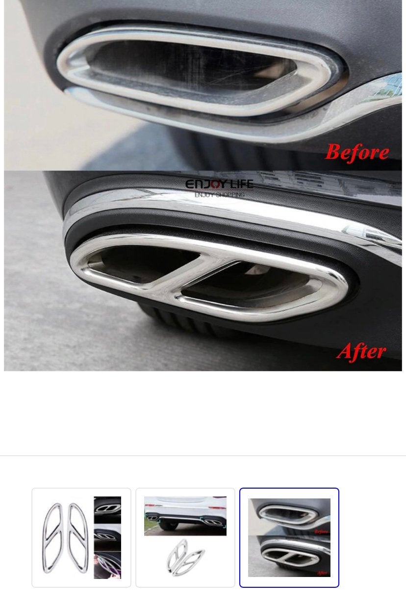 AMG Look Chrome Uitlaat Trim Decoratieset Nieuw€29,50 Mooi !, Ophalen of Verzenden