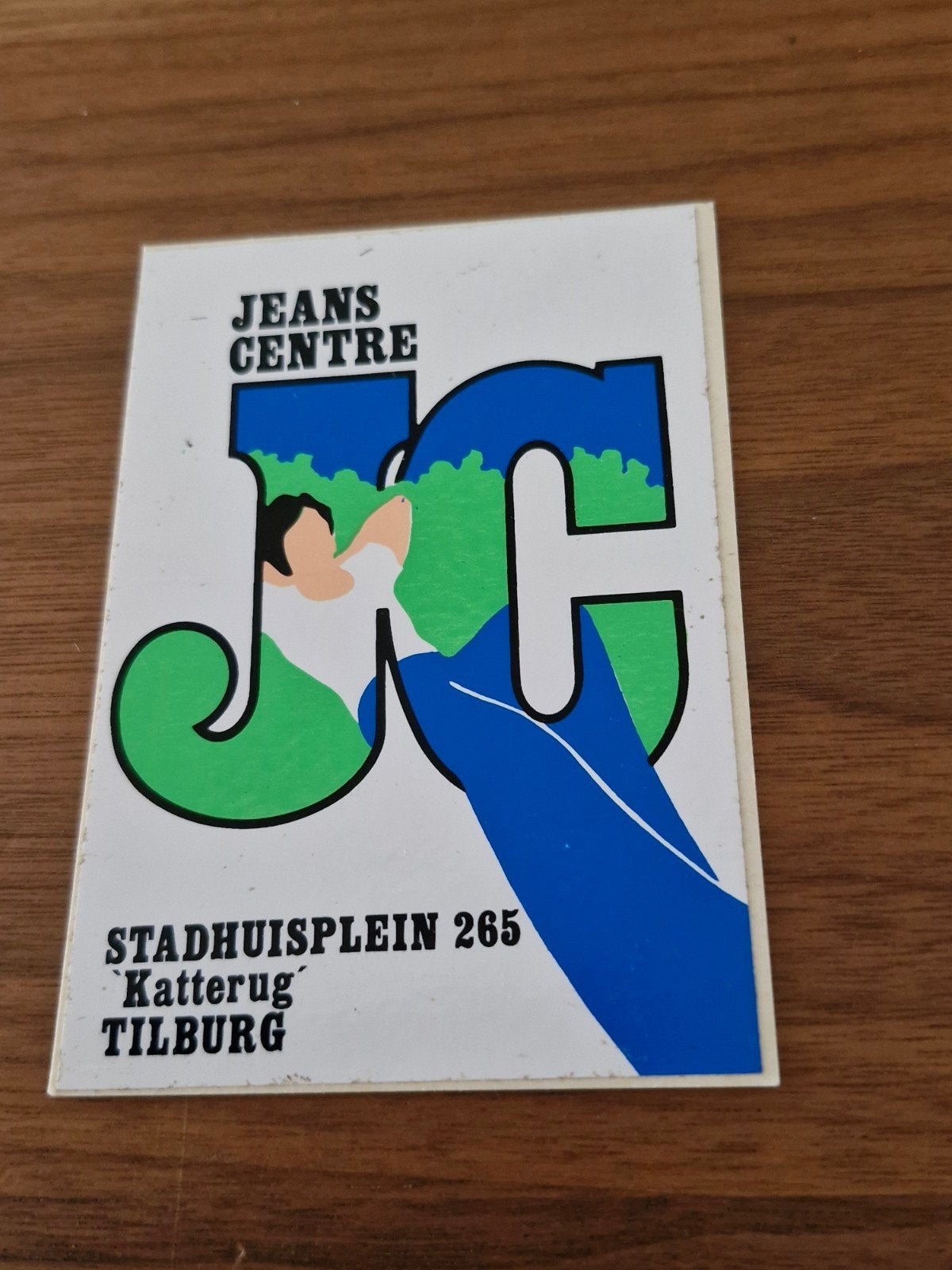 11001 Vintage Jeans Centre Sticker Tilburg, Ophalen of Verzenden