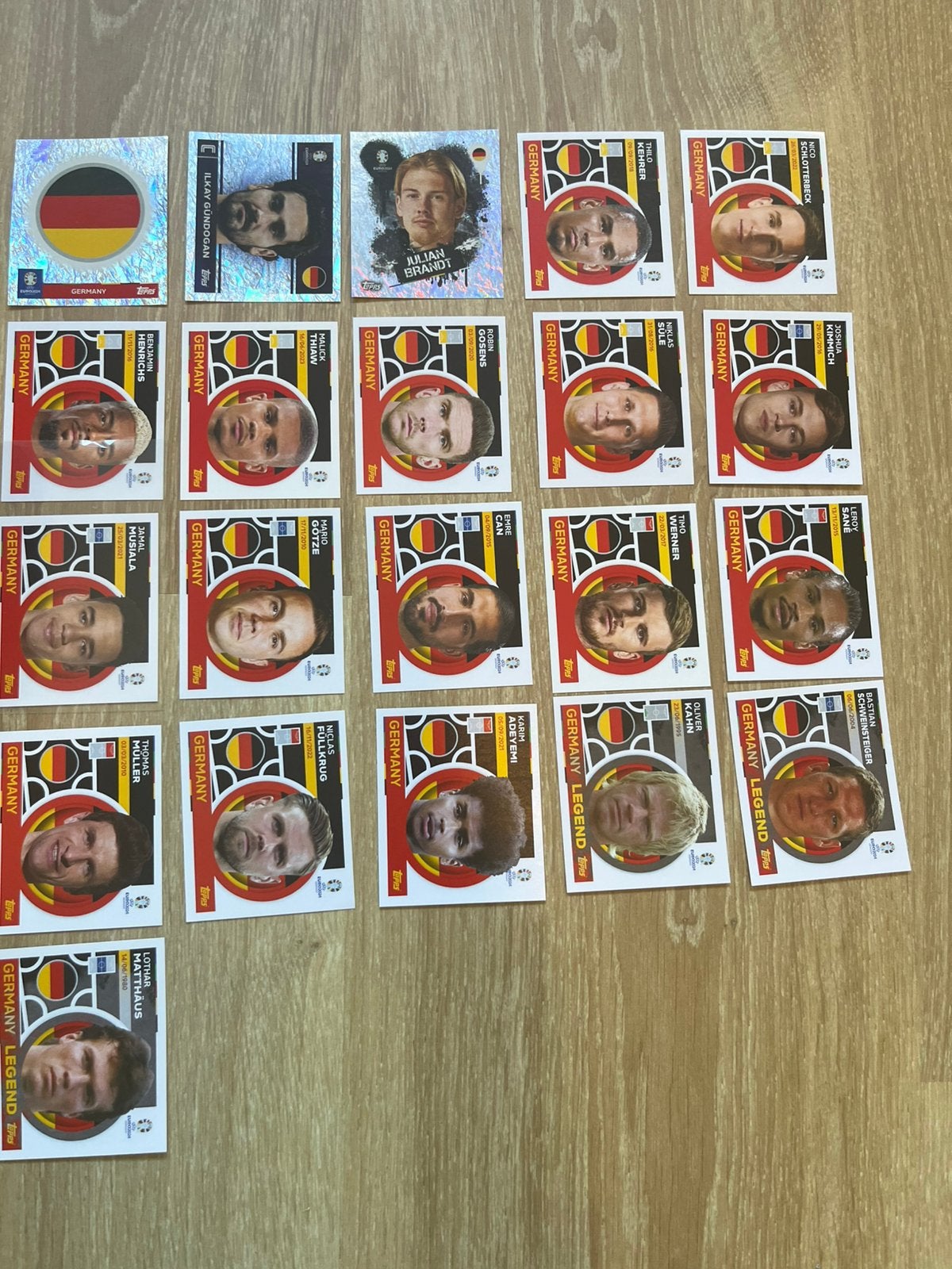 Ek 2024 duitsland volledig team, Ophalen of Verzenden, Zo goed als nieuw, Plaatje