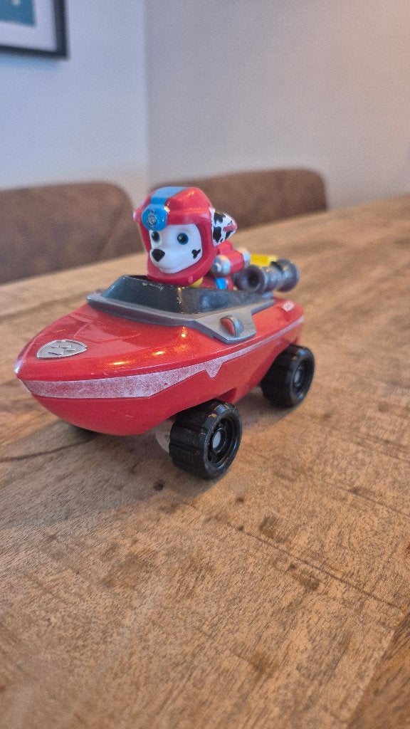 PAW Patrol Sea Patrol Marshall Voertuig | Compleet, Kinderen en Baby's, Speelgoed | Speelgoedvoertuigen, Ophalen of Verzenden