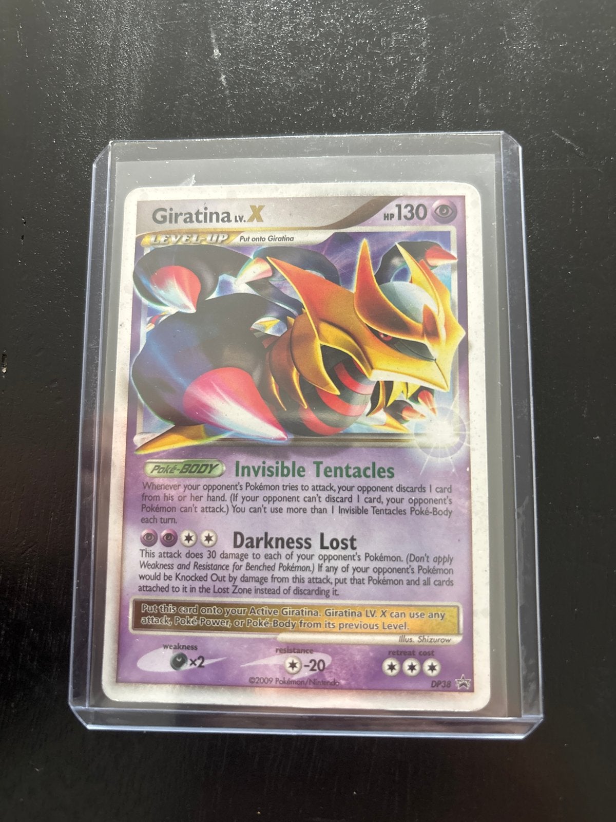Giratina LV.X Pokémon kaart - Zeer zeldzaam, Ophalen of Verzenden, Zo goed als nieuw, Losse kaart