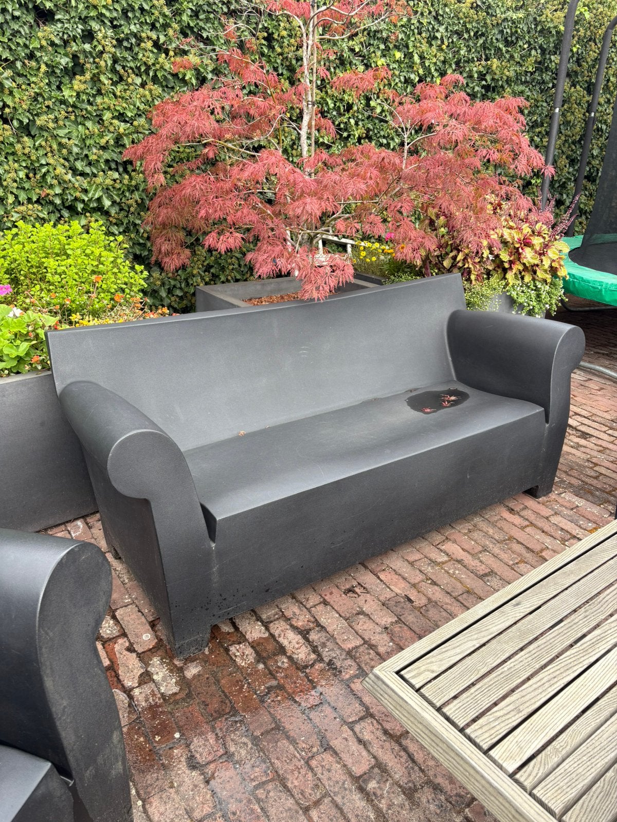 Kartell Bubble 2 banken en 4 stoelen en bijzettafeltje, Ophalen, Gebruikt, Kunststof