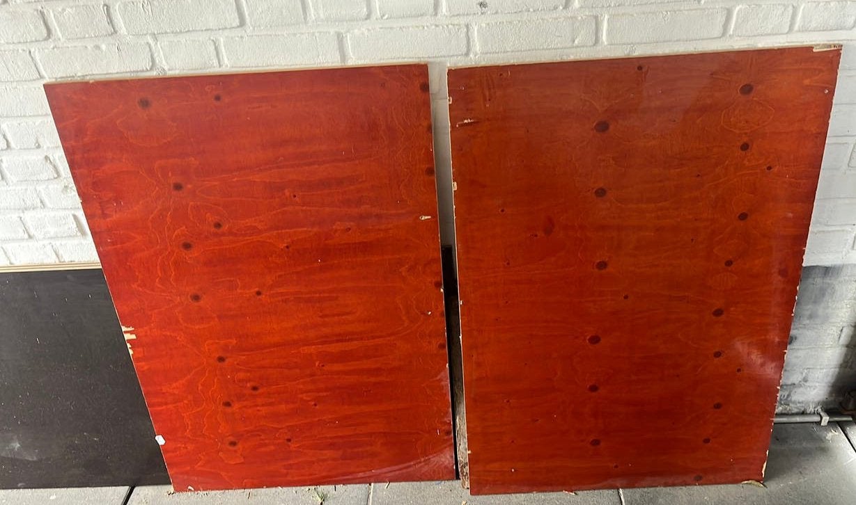 2 betonplex platen 69,5x 100,5 cm, Doe-het-zelf en Verbouw, Ophalen, Gebruikt, Minder dan 25 mm, Overige typen