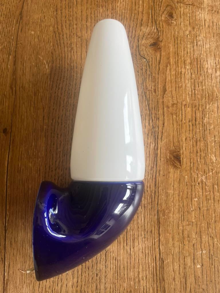 Ifö porseleinen badkamerlamp, Ophalen of Verzenden, Gebruikt, Glas, Vintage retro