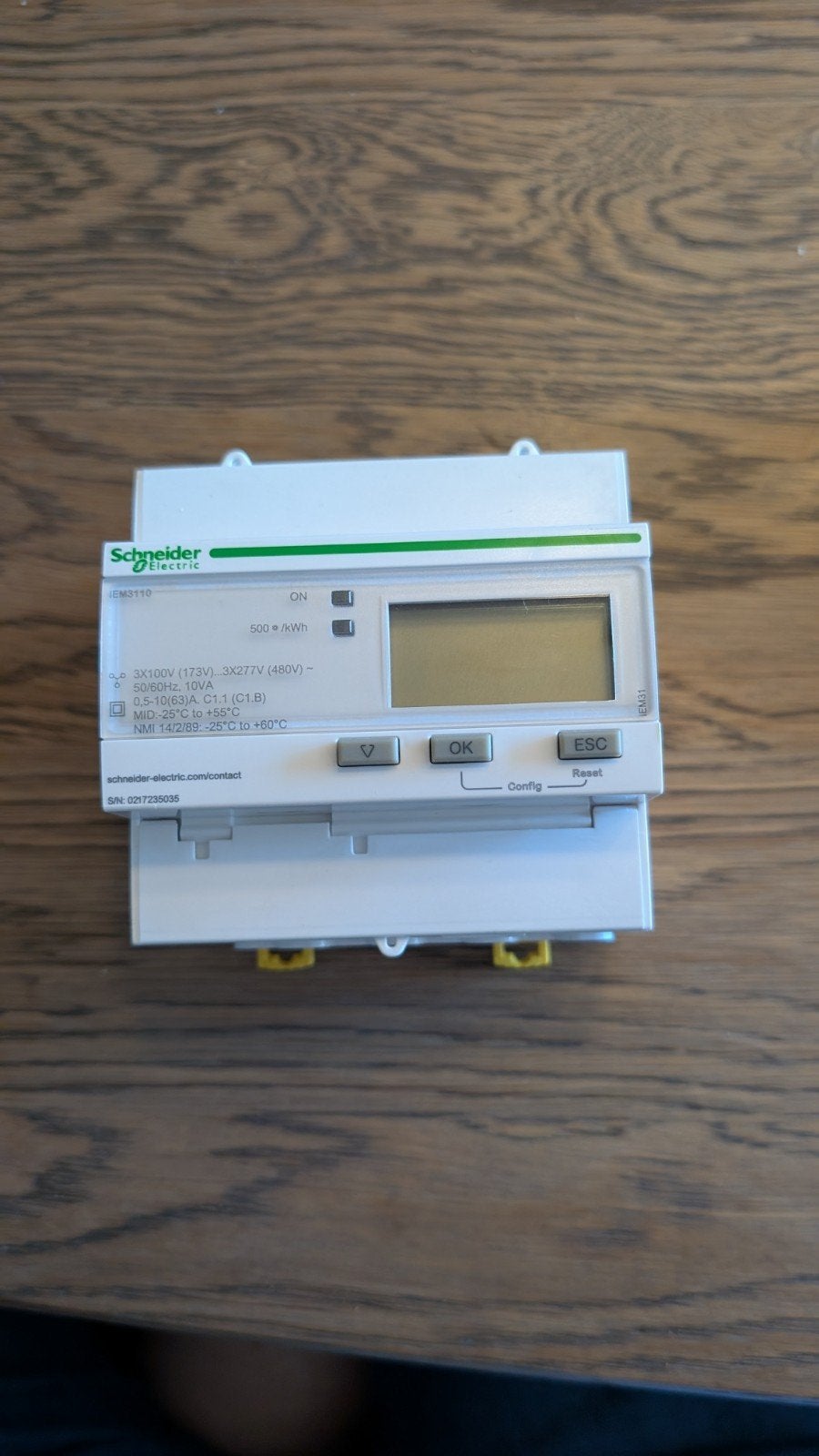 Stroomteller / KWH energiemeter 3 fase, Ophalen of Verzenden, Zo goed als nieuw, Schneider Electric, Overige typen