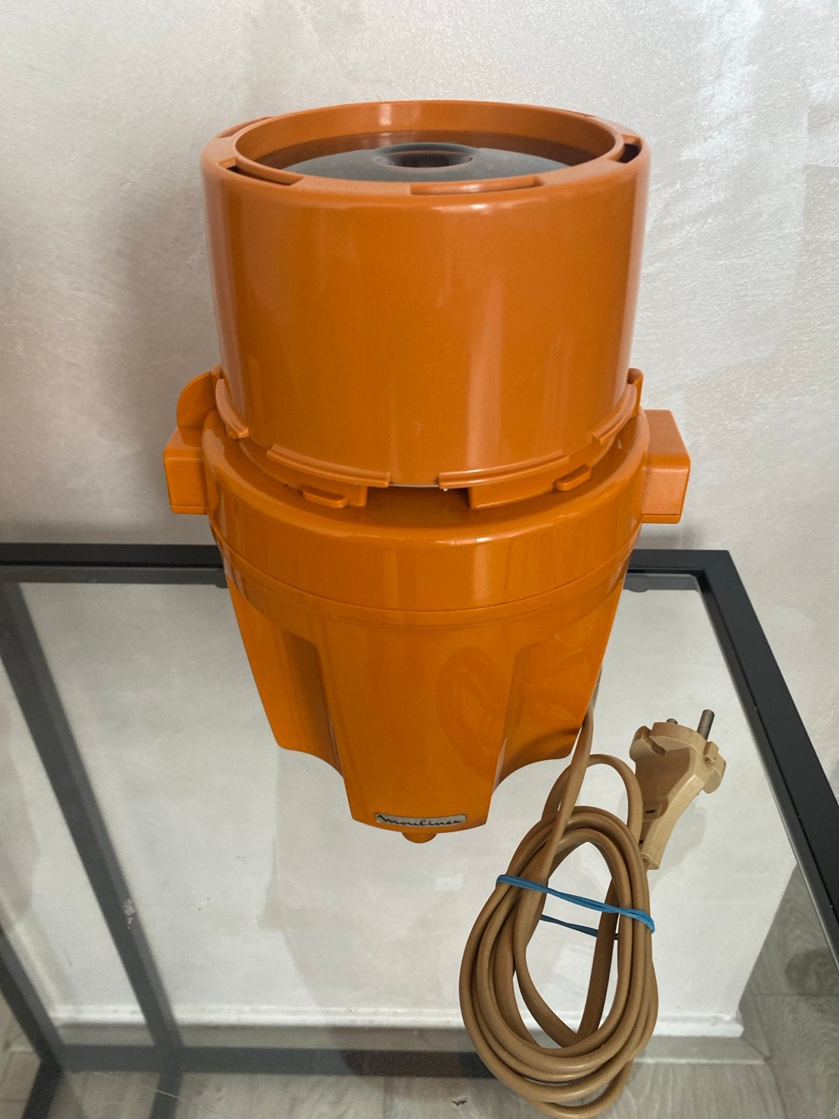 Vintage Moulinex hakmolen - Oranje, Witgoed en Apparatuur, Ophalen of Verzenden, Gebruikt