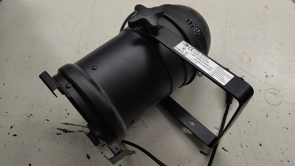 PAR 56 Can podiumlamp - Zwart, 500W, Ophalen, Gebruikt, Podiumverlichting,
