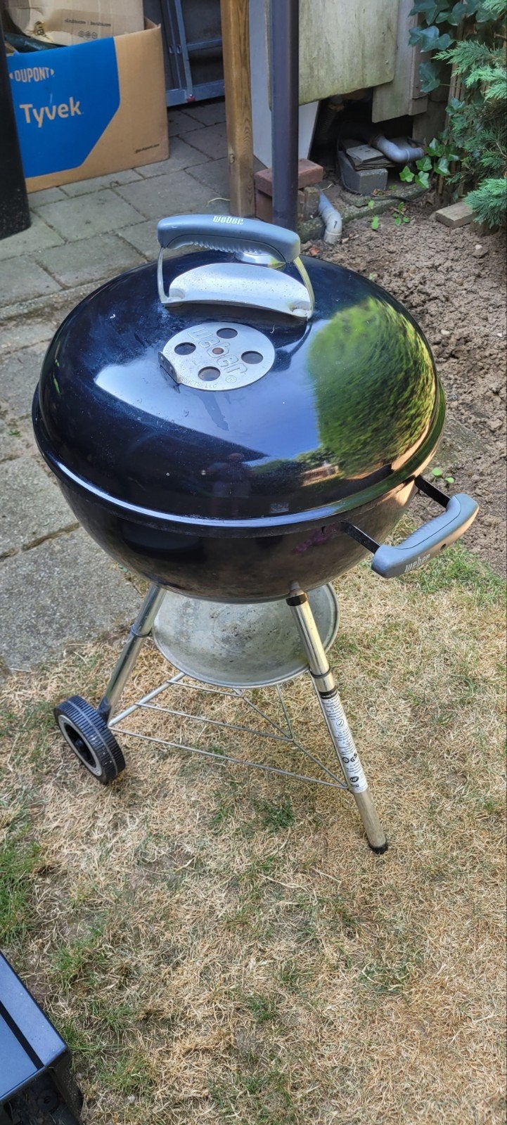 Weber Compact Kettle Houtskoolbarbecue - Zwart, Ophalen, Gebruikt, Weber