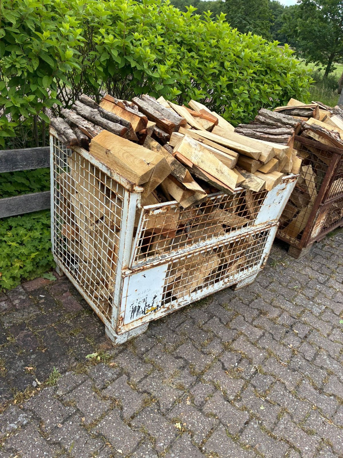 Brandhout krat vol, Tuin en Terras, Haardhout, Ophalen