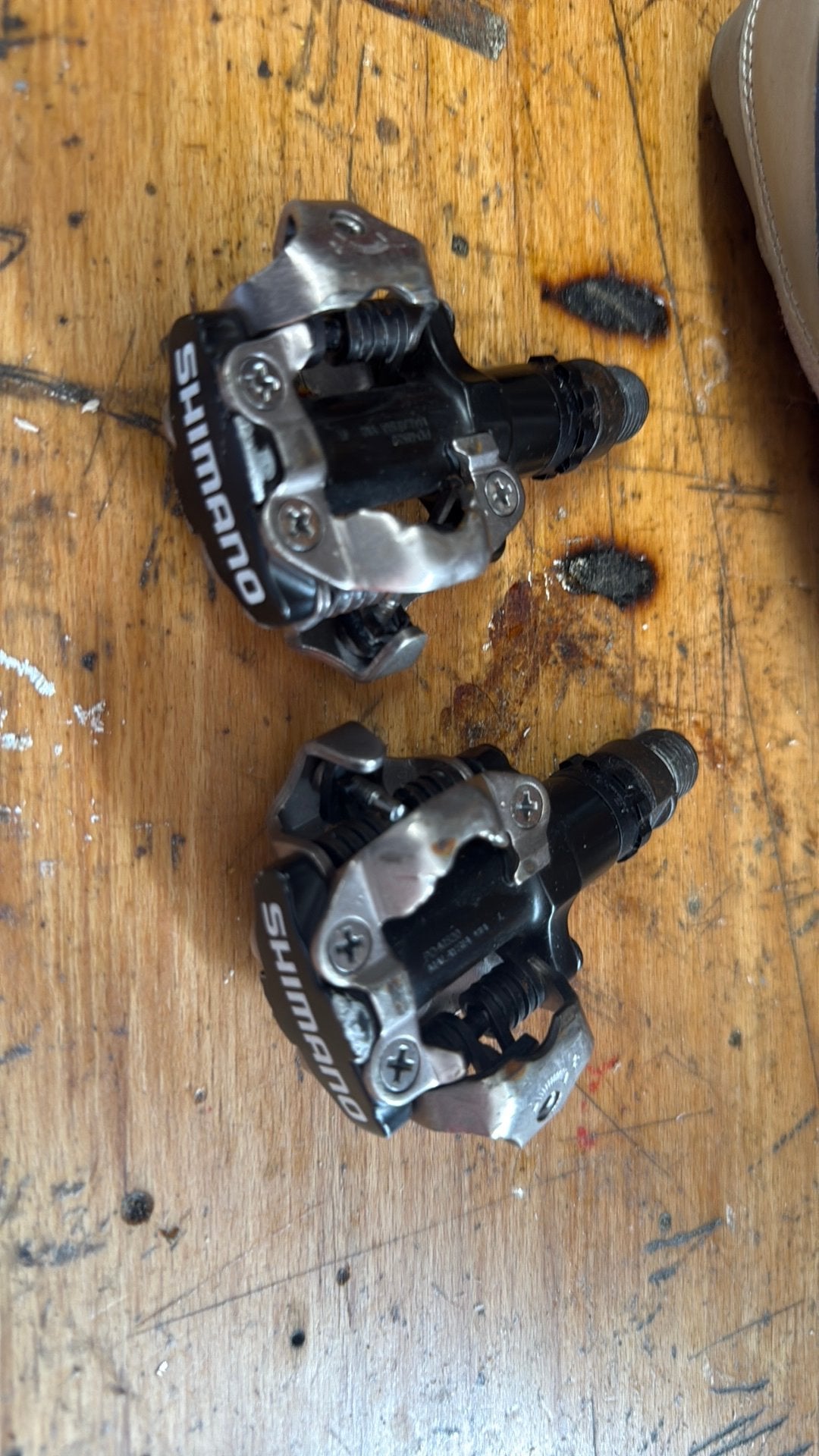 Shimano SPF PD-M520 pedalen en schoenen 46, Fietsen en Brommers, Fietsonderdelen, Ophalen of Verzenden, Gebruikt, Crankstel of Pedalen