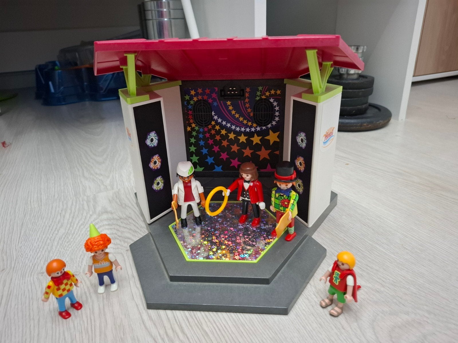 Grote Playmobil Hotel Set met disco, Auto's en Figuren, Ophalen, Jongen of Meisje