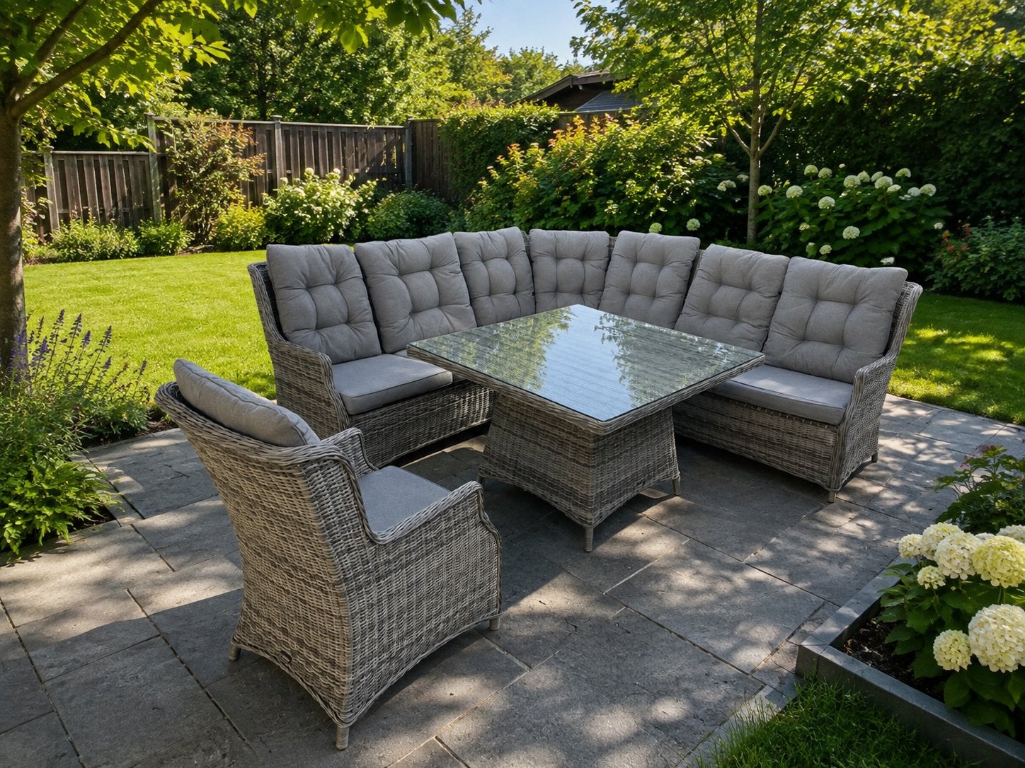 MOOIE HOGE MODEL Tuinset Loungeset + stoel van Bois Le Duc, Tuin en Terras, Tuinsets en Loungesets, Bank, 6 zitplaatsen, Ophalen of Verzenden