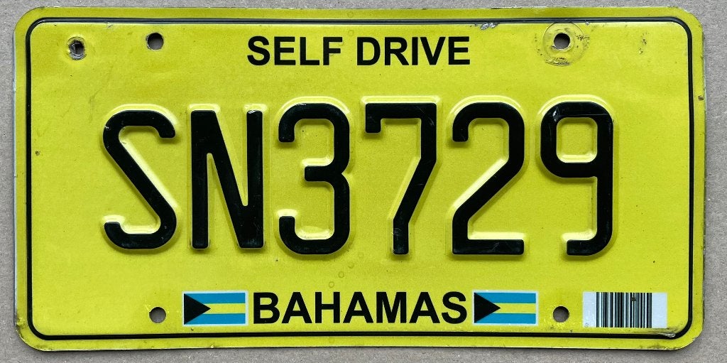 Kentekenplaat Nummerplaat BAHAMAS Caribbean Island, Verzamelen, Ophalen of Verzenden, Zo goed als nieuw
