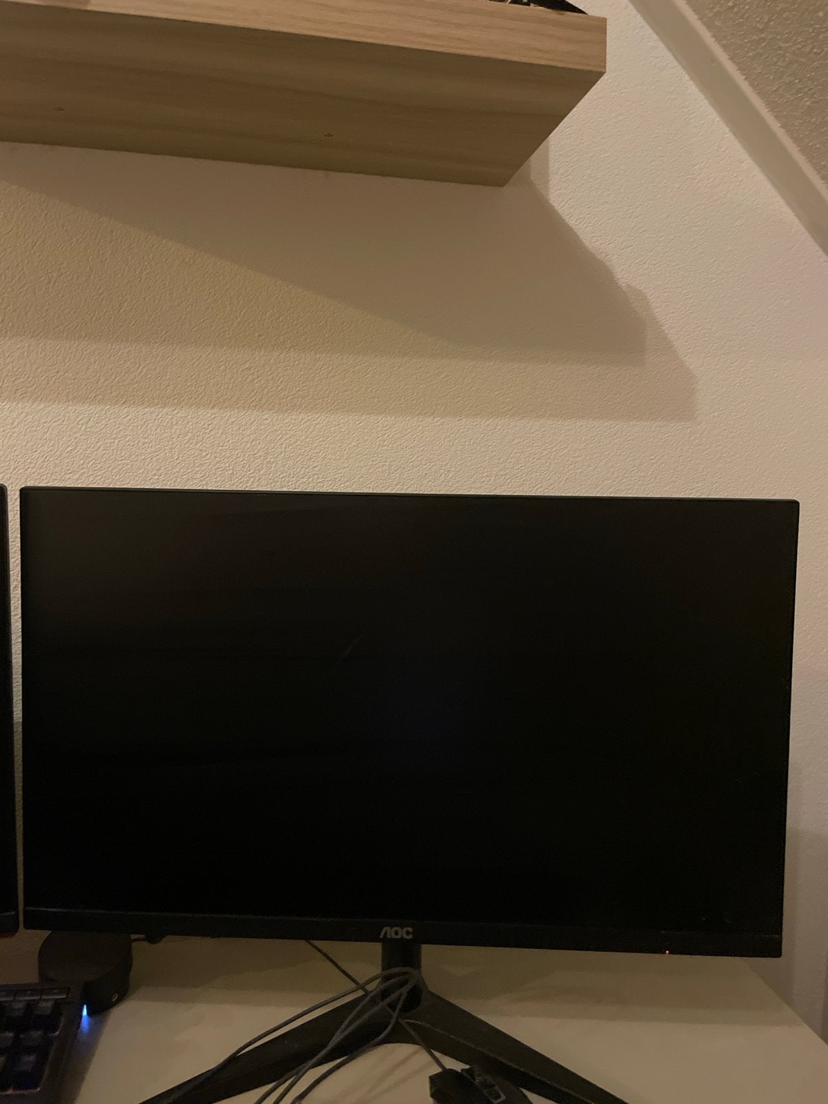 AOC Monitor 60HZ 24inch, Computers en Software, Monitoren, Ophalen, Zo goed als nieuw, Full HD, 60 Hz of minder