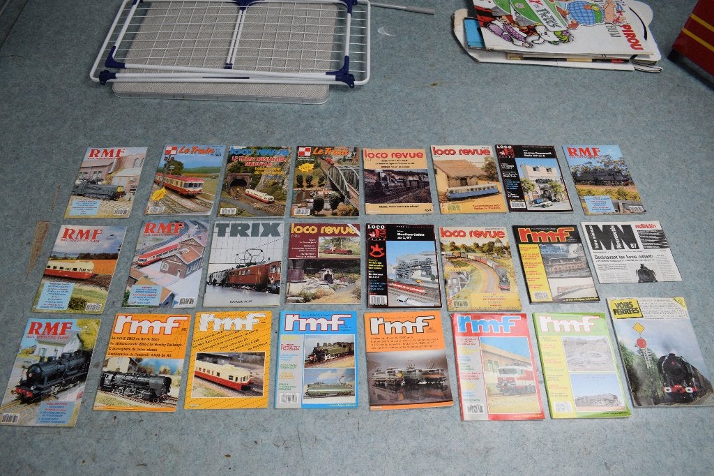 Lot 24 tijdschrift model trein 1980 1990 spoorweg, Ophalen of Verzenden, Zo goed als nieuw, Trein, Boek of Tijdschrift