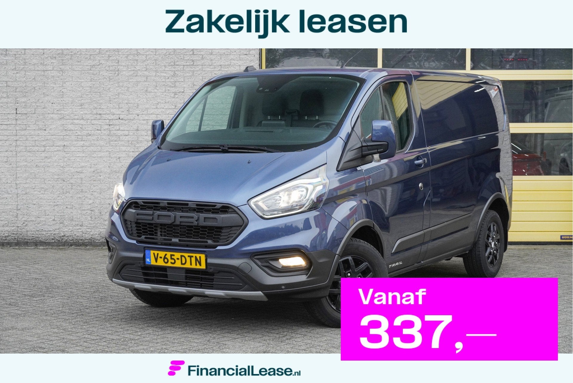 Ford Transit Custom 300 2.0 TDCI L1H1 Trail BJ2022 Lmv 16" (, Voorwielaandrijving, 4 cilinders, Blauw, 2500 kg