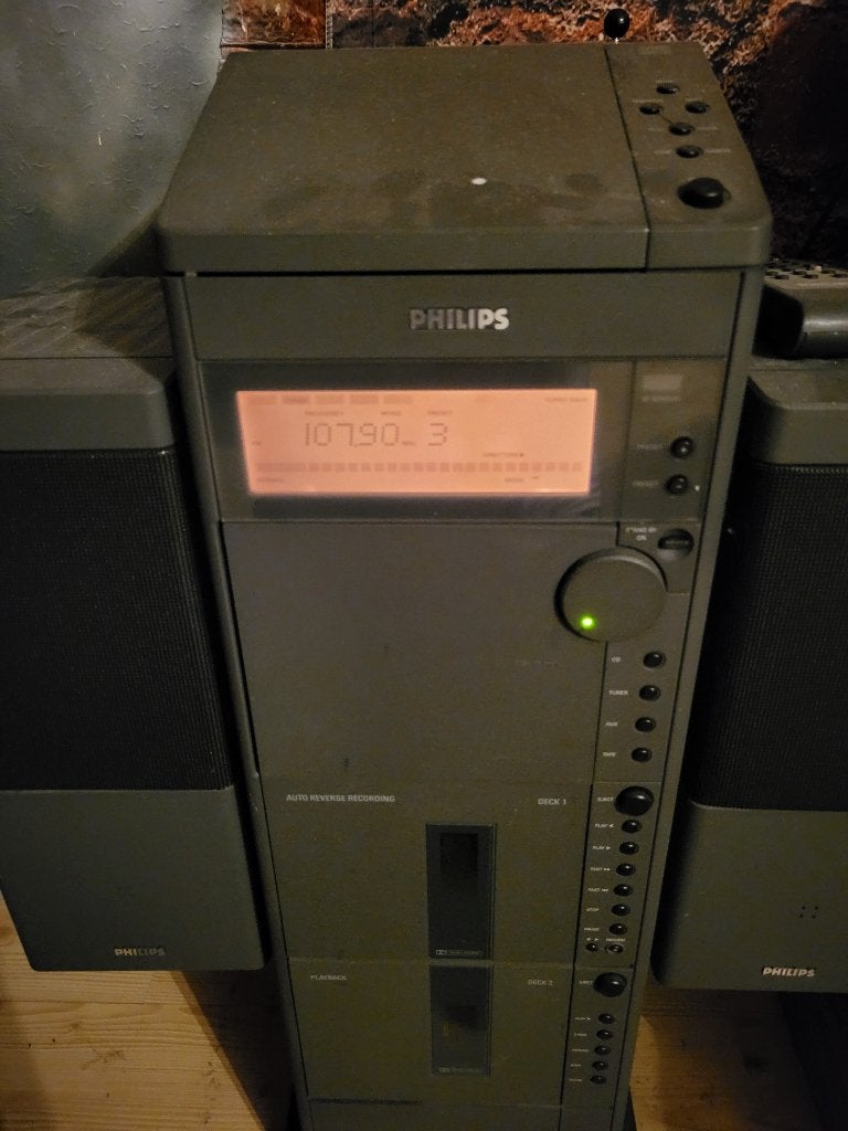 Vintage philips stereotoren, Audio, Tv en Foto, Ophalen, Philips, Gebruikt, Draagbaar