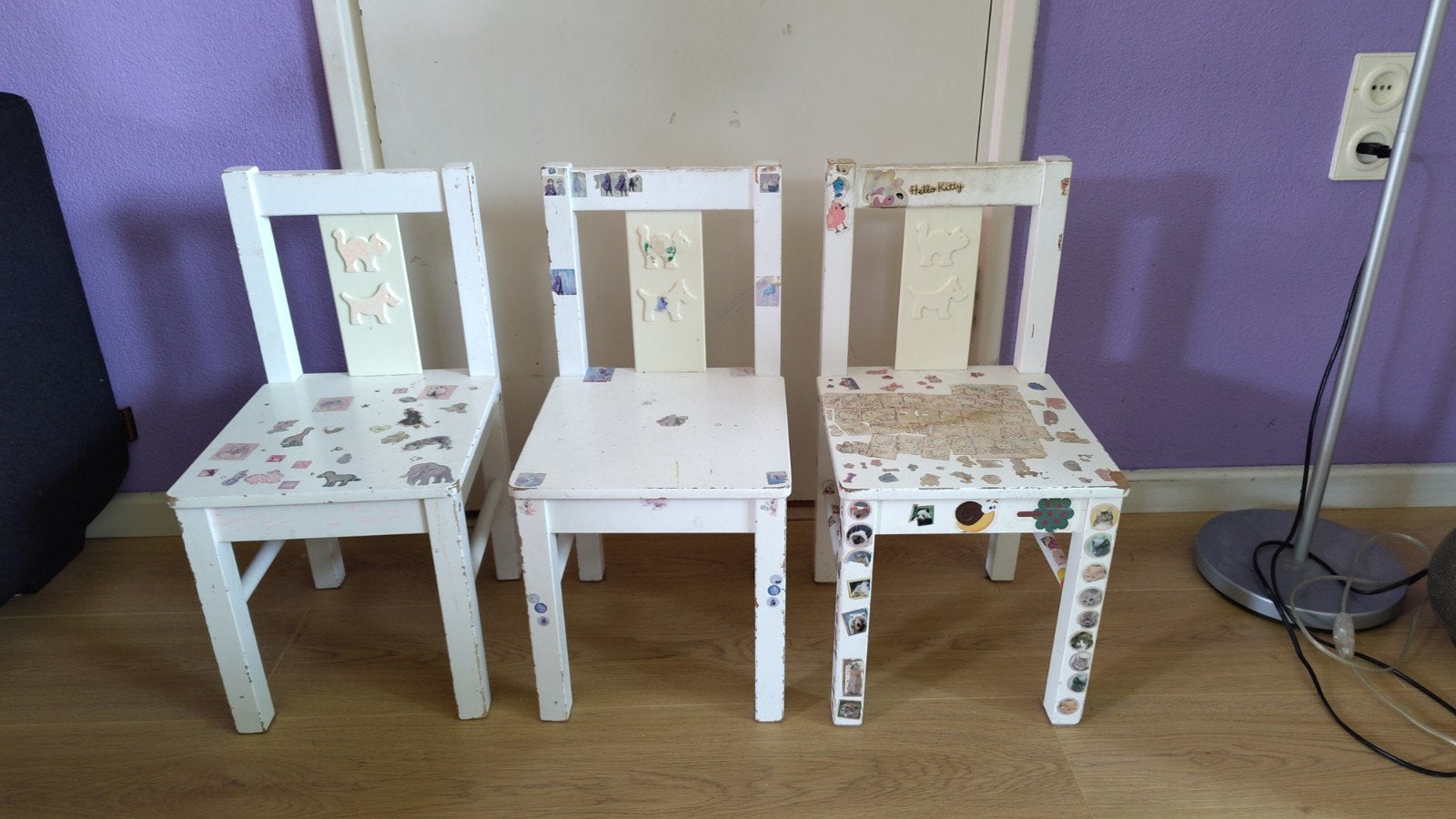Gratis Ikea kinderstoeltjes, veel gebruikt en bestickerd, Kinderen en Baby's, Ophalen of Verzenden, Gebruikt, Stoel(en)