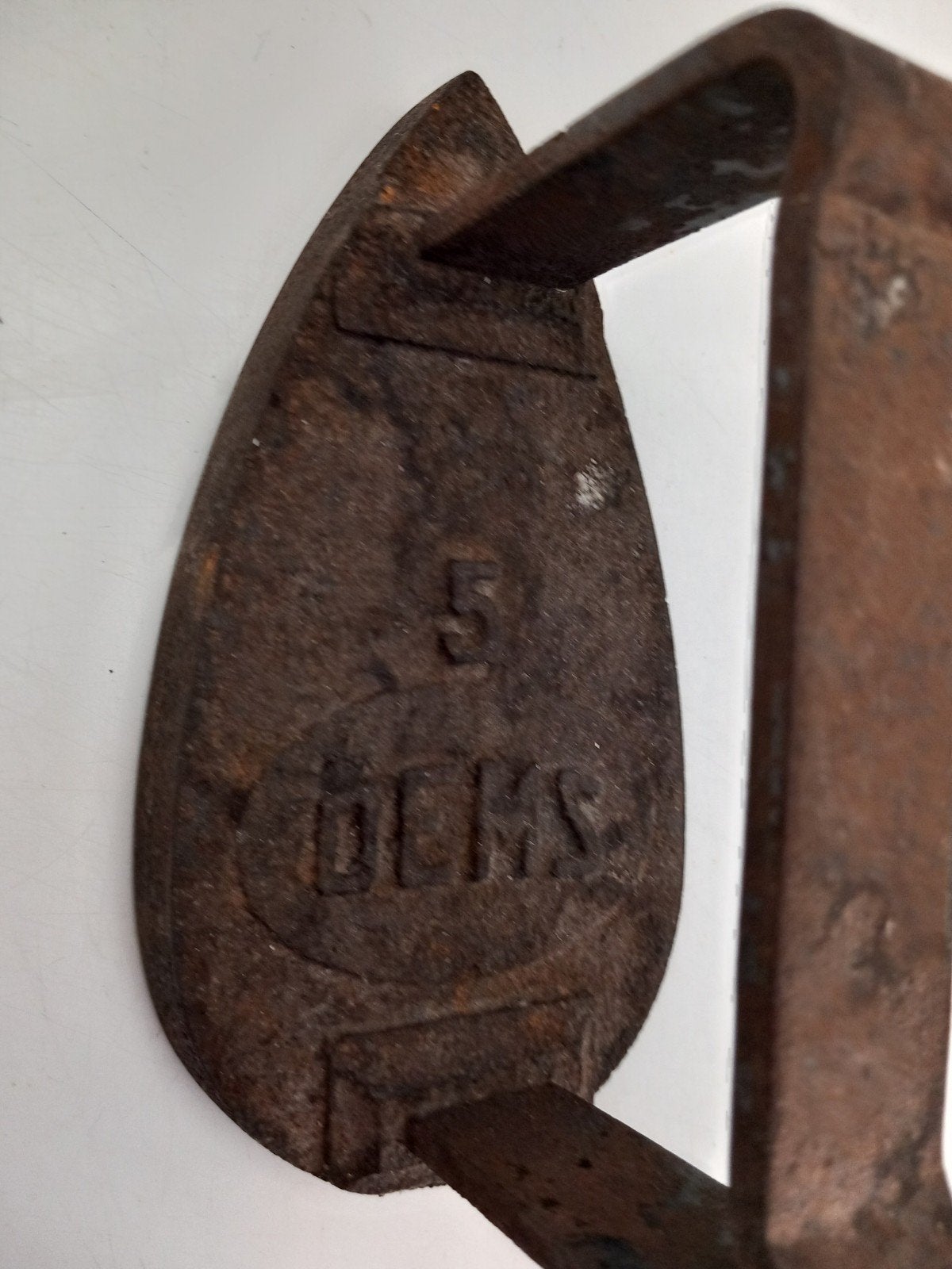 Antiek gietijzeren strijkijzer - Decoratief object, Antiek en Kunst, Ophalen of Verzenden