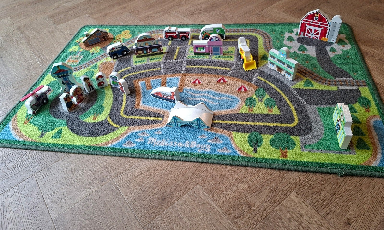 Melissa & Doug Paw patrol speelkleed met houten speelgoed, Ophalen of Verzenden, Zo goed als nieuw, Bouwen