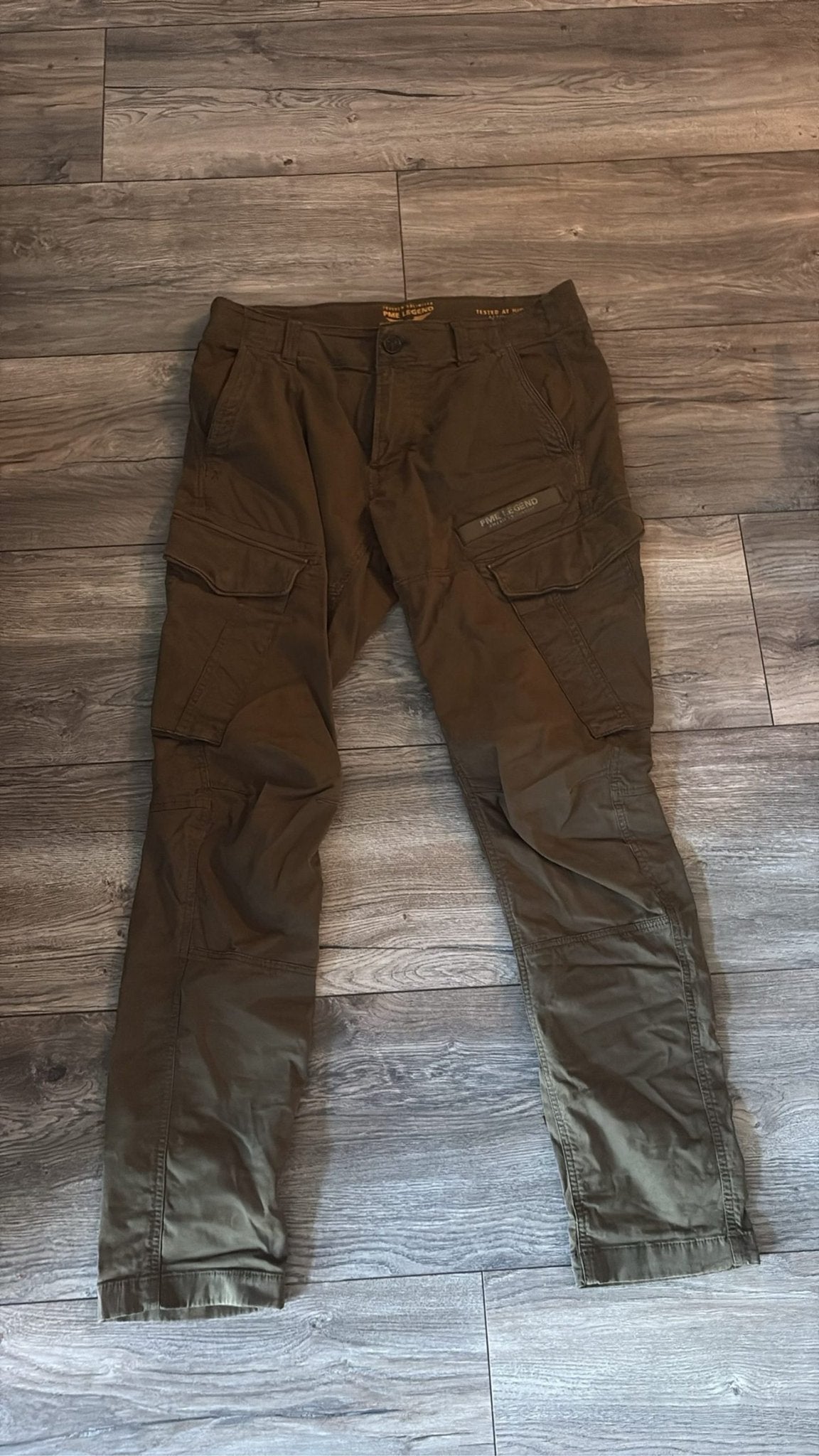 PME Legend Bruine Cargo Broek Slim Fit Mannelijk, Maat 52/54 (L), Bruin, Ophalen of Verzenden, Pme Legend