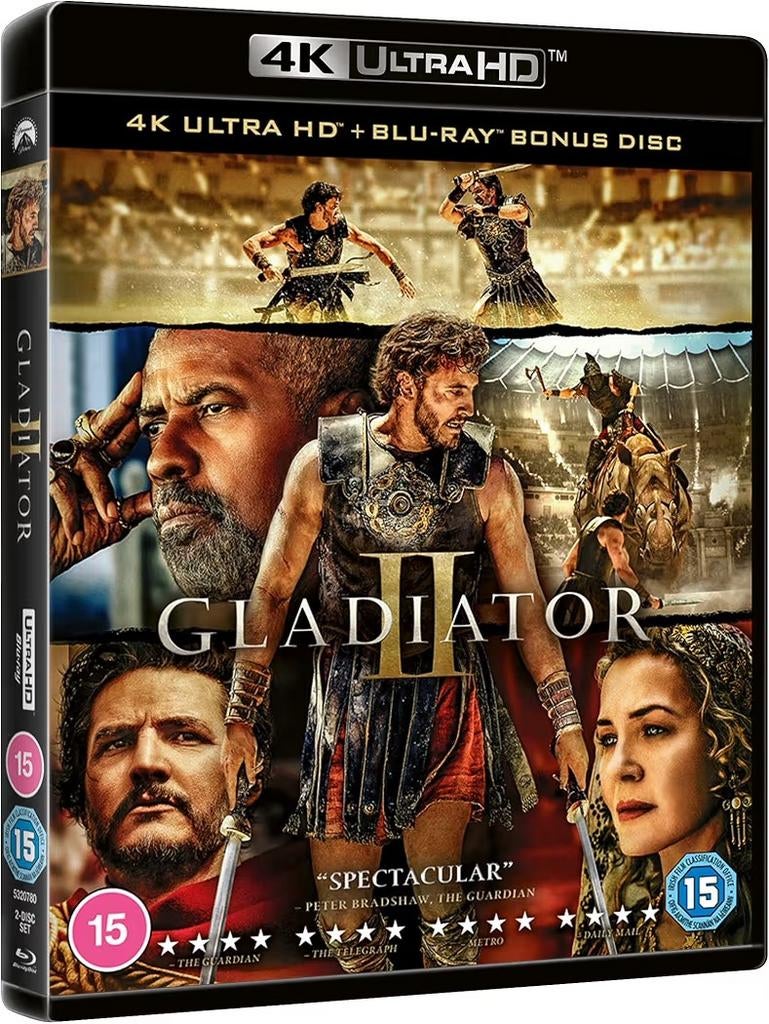 Gladiator II 4K UHD/Ultra HD Blu-Ray UK NLO (Geseald) Bonus, Cd's en Dvd's, Blu-ray, Ophalen of Verzenden, Nieuw in verpakking