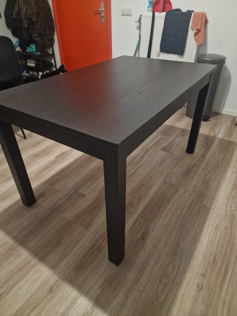 Foto 6 van Uitschuifbare eettafel IKEA Laneberg | Donkerbruin