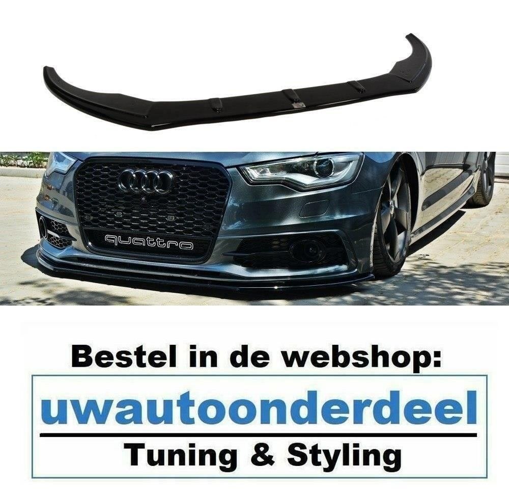 Maxton Spoiler Voorspoiler Lip Splitter Voor Audi A6 S6 C7, Verzenden, Automotive Parts, A.parts@hotmail.nl, Trasmolenlaan 12 3447 GZ Woerden