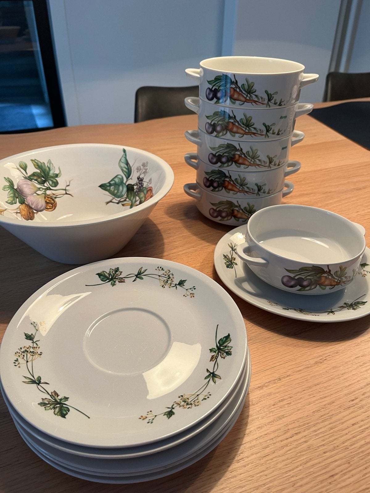 Vintage Villeroy & Boch Royco soepkommen en groenteschaal, Ophalen