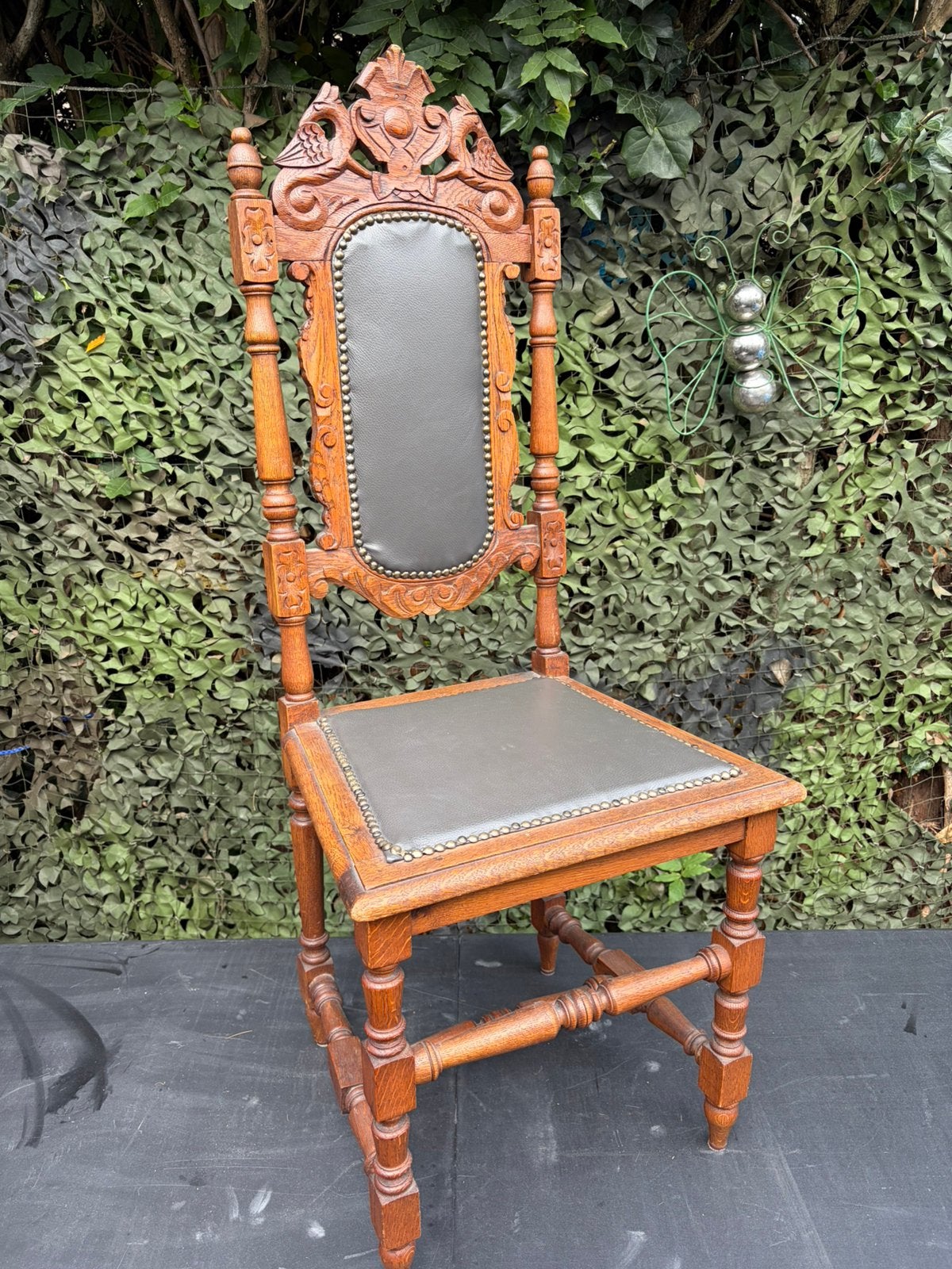 Antieke troonstoel barokstijl, Antiek en Kunst, Ophalen