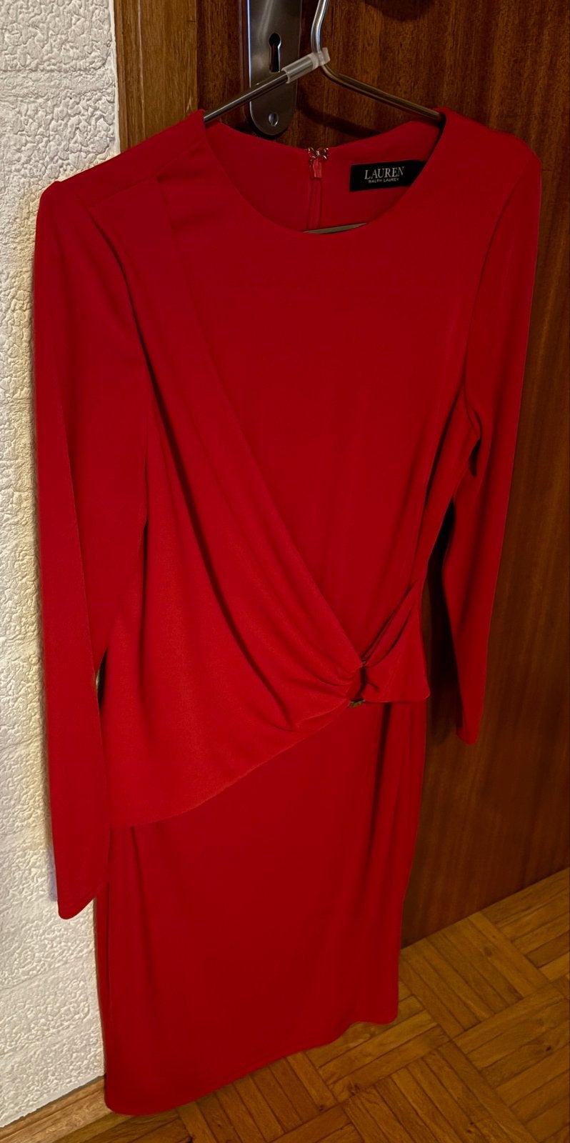 Prachtige rode Ralph Lauren jurk, Ophalen of Verzenden, Zo goed als nieuw, Knielengte, Maat 34 (XS) of kleiner