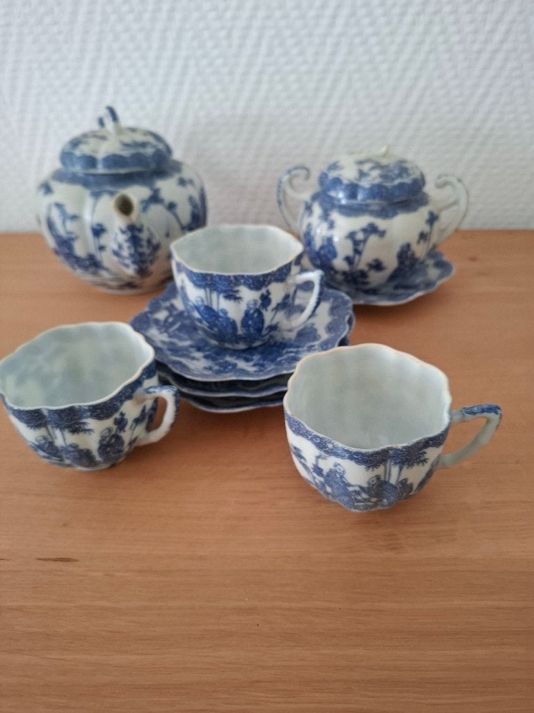 Antiek Delfts Blauw Porseleinen Servies Grootouders, Ophalen of Verzenden
