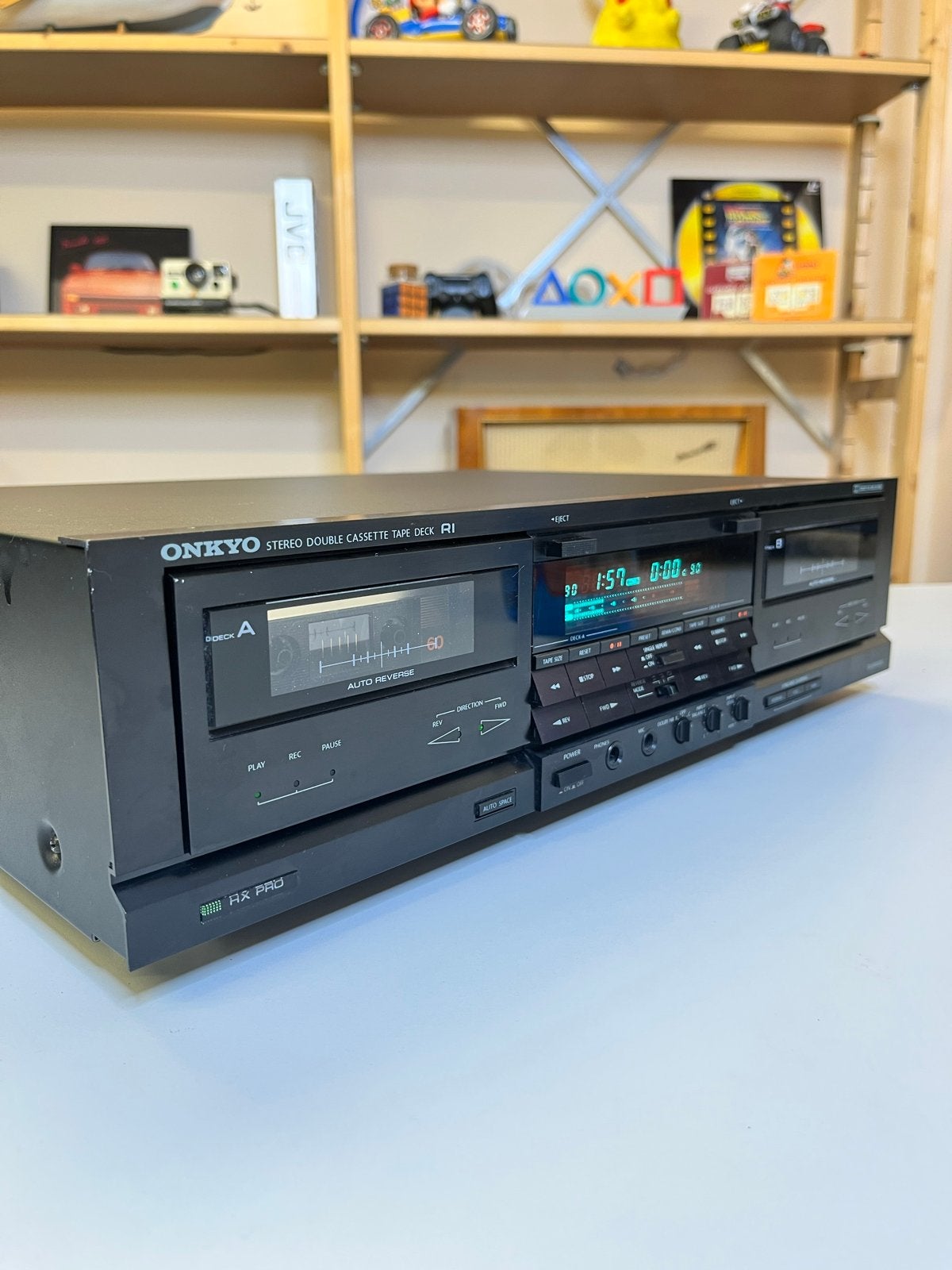 Vintage Onkyo Dubbel Cassette Deck met Auto Reverse, Ophalen of Verzenden, Dubbel, Overige merken, Auto-reverse