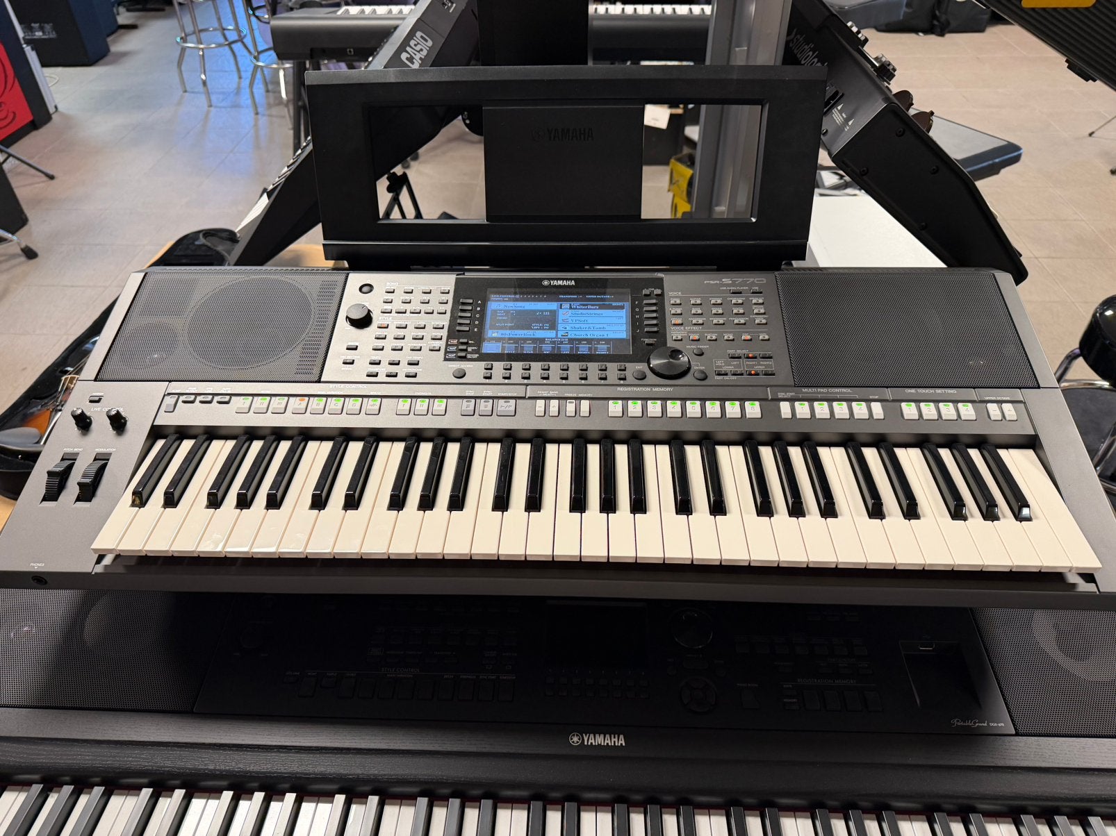 Yamaha PSR-S770 met Church Organ pack, Ophalen of Verzenden, 61 toetsen, Yamaha