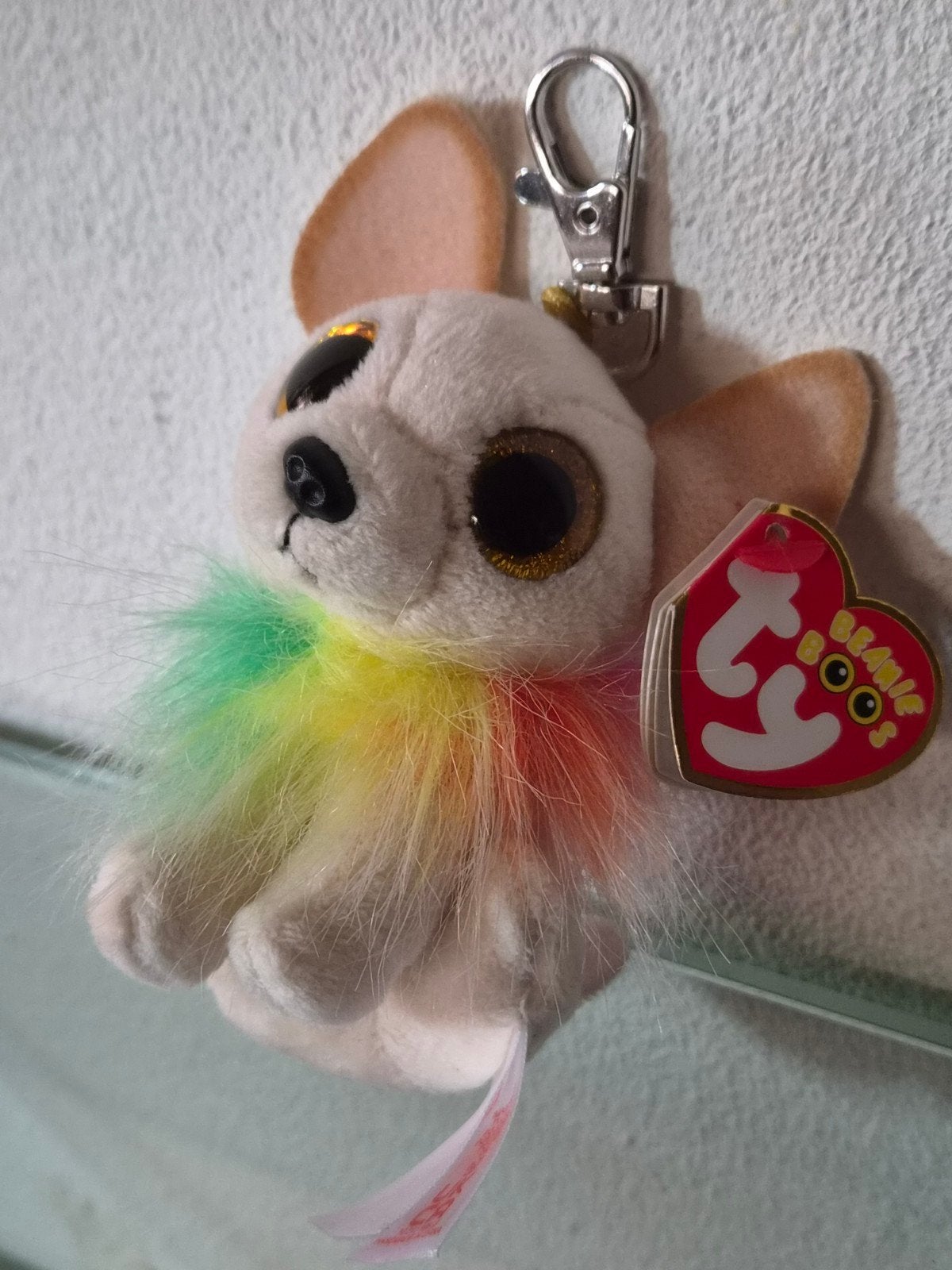 TY BEANIE BOO SLEUTELHANGER, CHEWEY CHIHUAHUA,13cm, NIEUW!, Kinderen en Baby's, Overige karakters, Nieuw, Middelgroot (20 tot 80 cm)