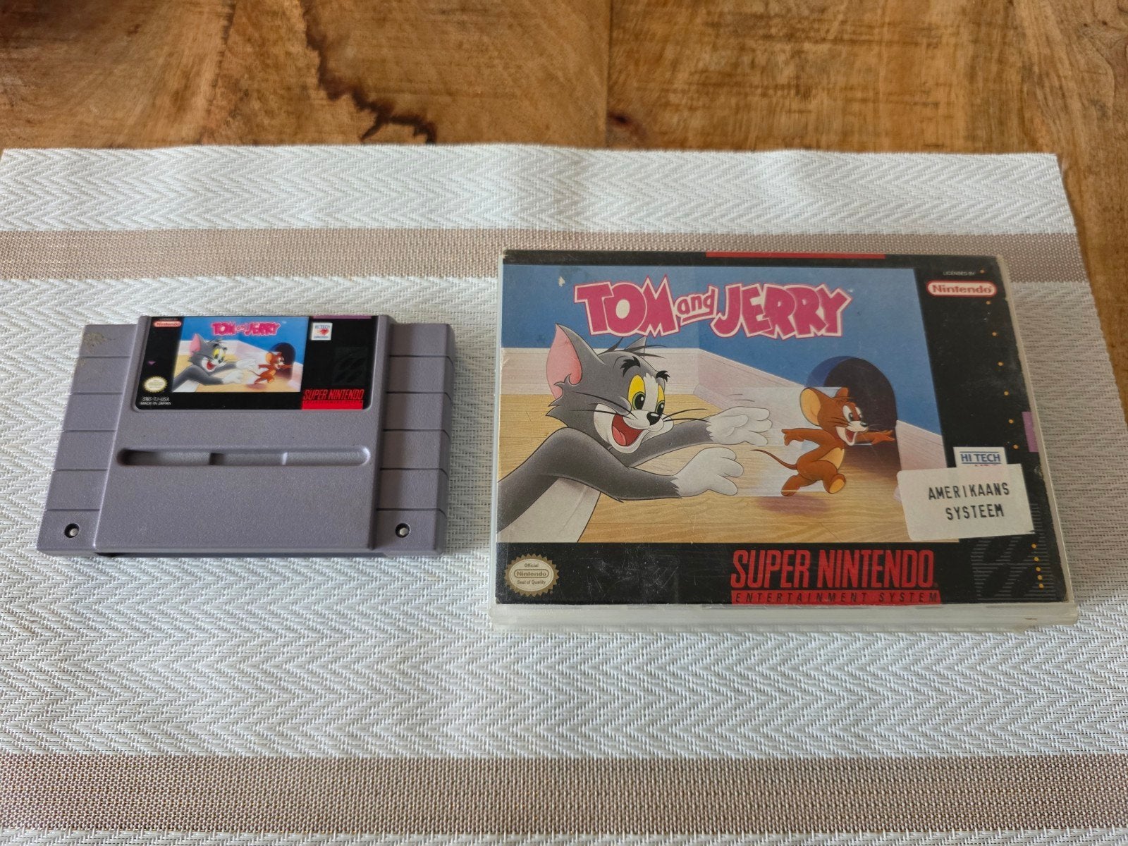 Tom and Jerry Super Nintendo (SNES) Videogame, Gebruikt, 1 speler, Ophalen of Verzenden, Vanaf 3 jaar