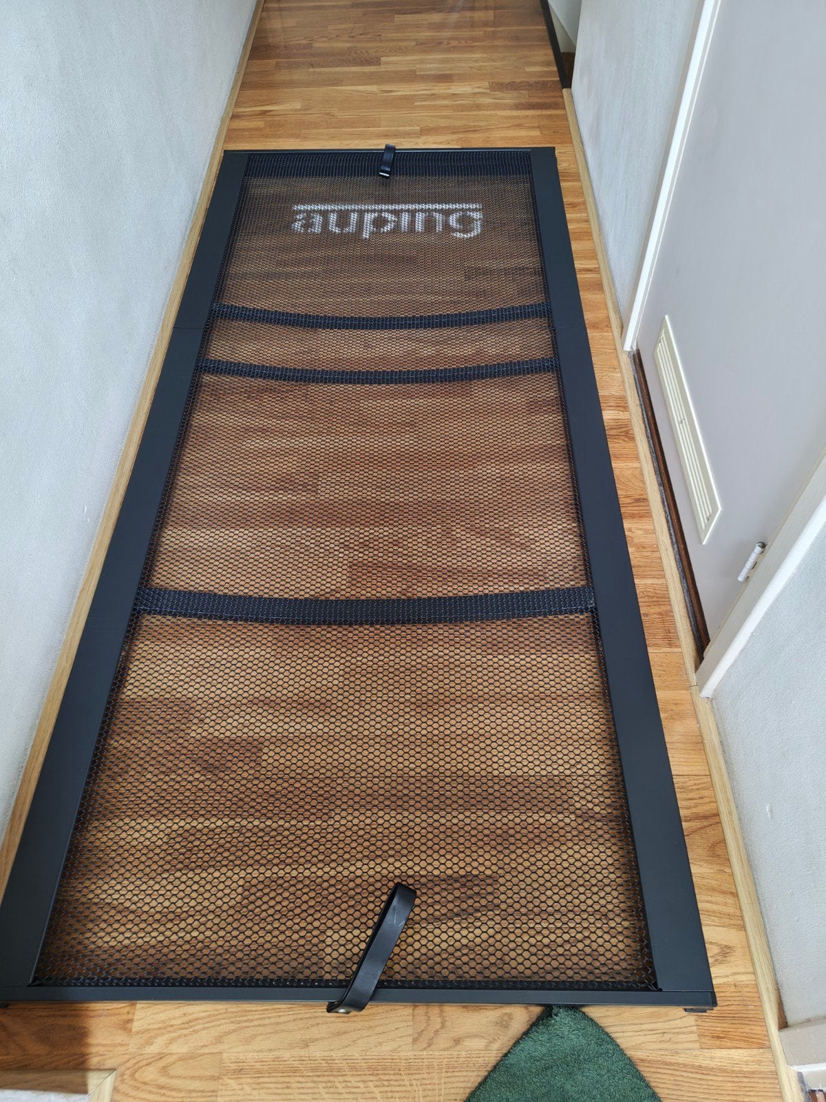 Auping spiraalbodem handverstelbaar 90x200 cm, Ophalen, 90 cm, Eenpersoons, Zwart