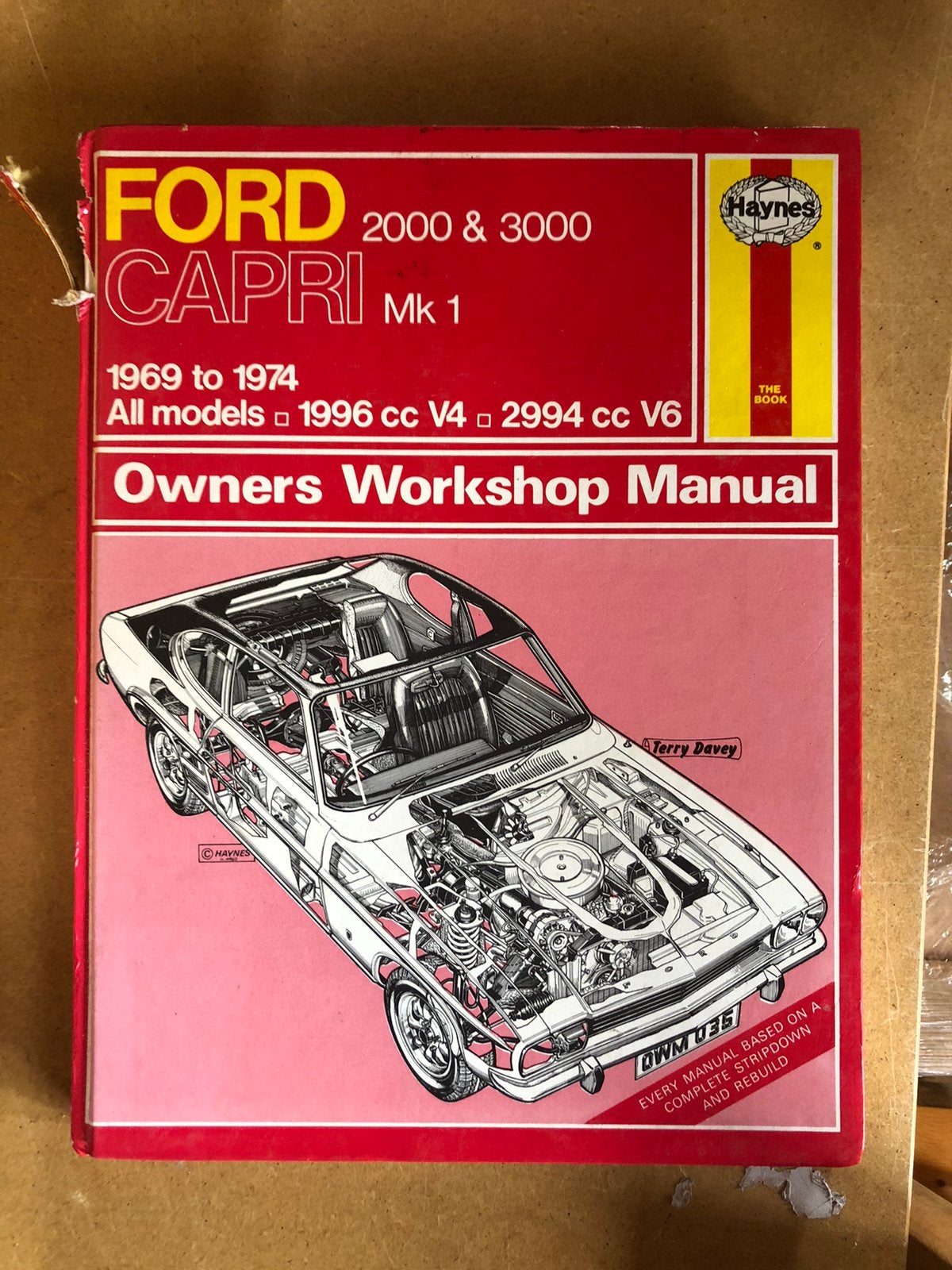 Ford capri 2009 3009 mk1 manual haynes, Ophalen of Verzenden