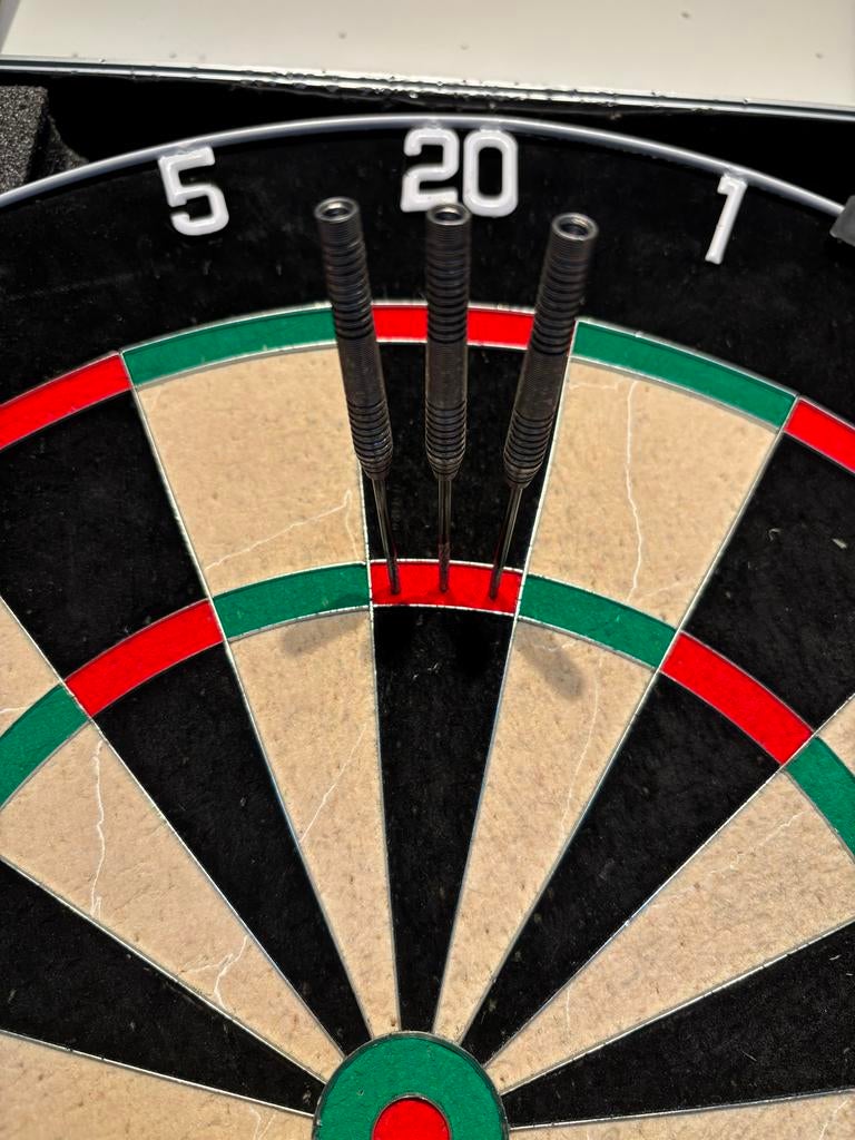 Pijlen van Dirk van Duijvenbode dartpijlen 23g, 90% tungsten, Sport en Fitness, Darts, Ophalen of Verzenden, Gebruikt, Pijlen