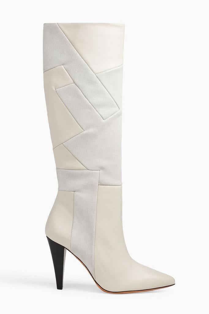 IRO suede leer knielaarzen, Hoge laarzen, Ophalen of Verzenden, Grijs, Iro