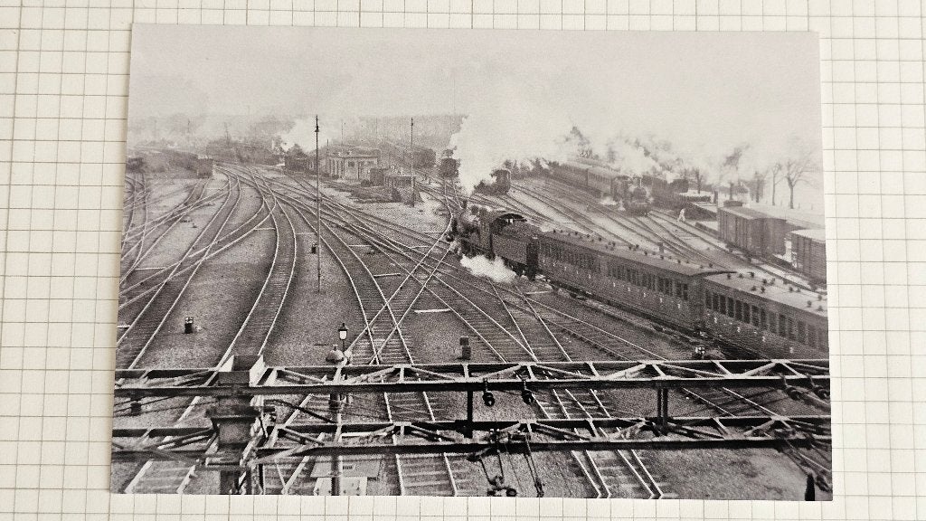 Foto TREIN Nederlandse Spoorwegen Stoomlocomotief Amsterdam, Verzenden, Gebruikt, Trein, Overige typen