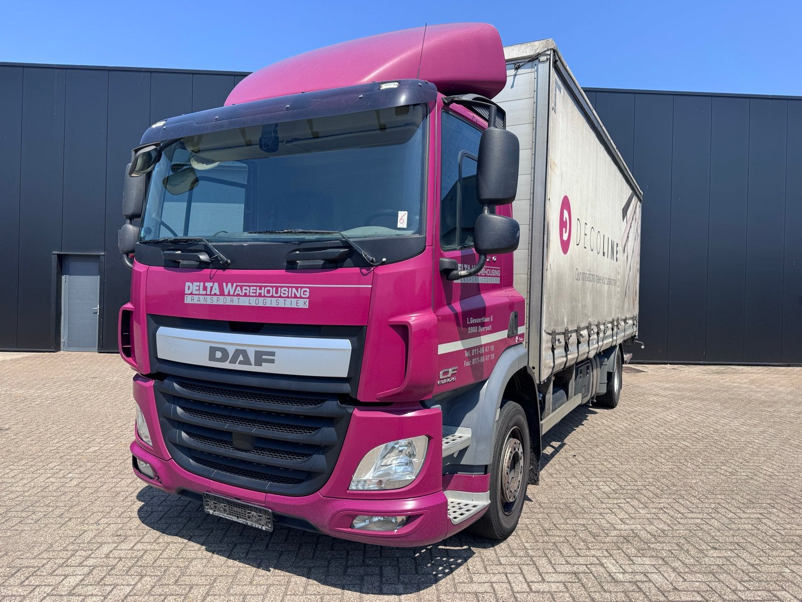 Daf cf290 bakwagen met lift en zeil, Automaat, Euro 6, Diesel, Particulier