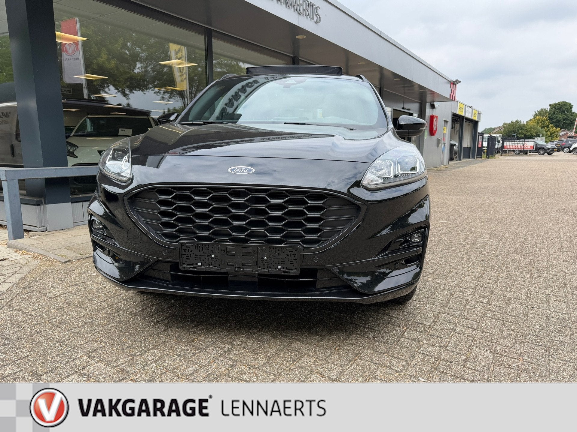 Ford KUGA 2.5 PHEV ST-Line, Panodak, Rijklaarprijs / 12 mnd, Auto's, Gebruikt, 4 cilinders, Zwart, Plug-in hybride