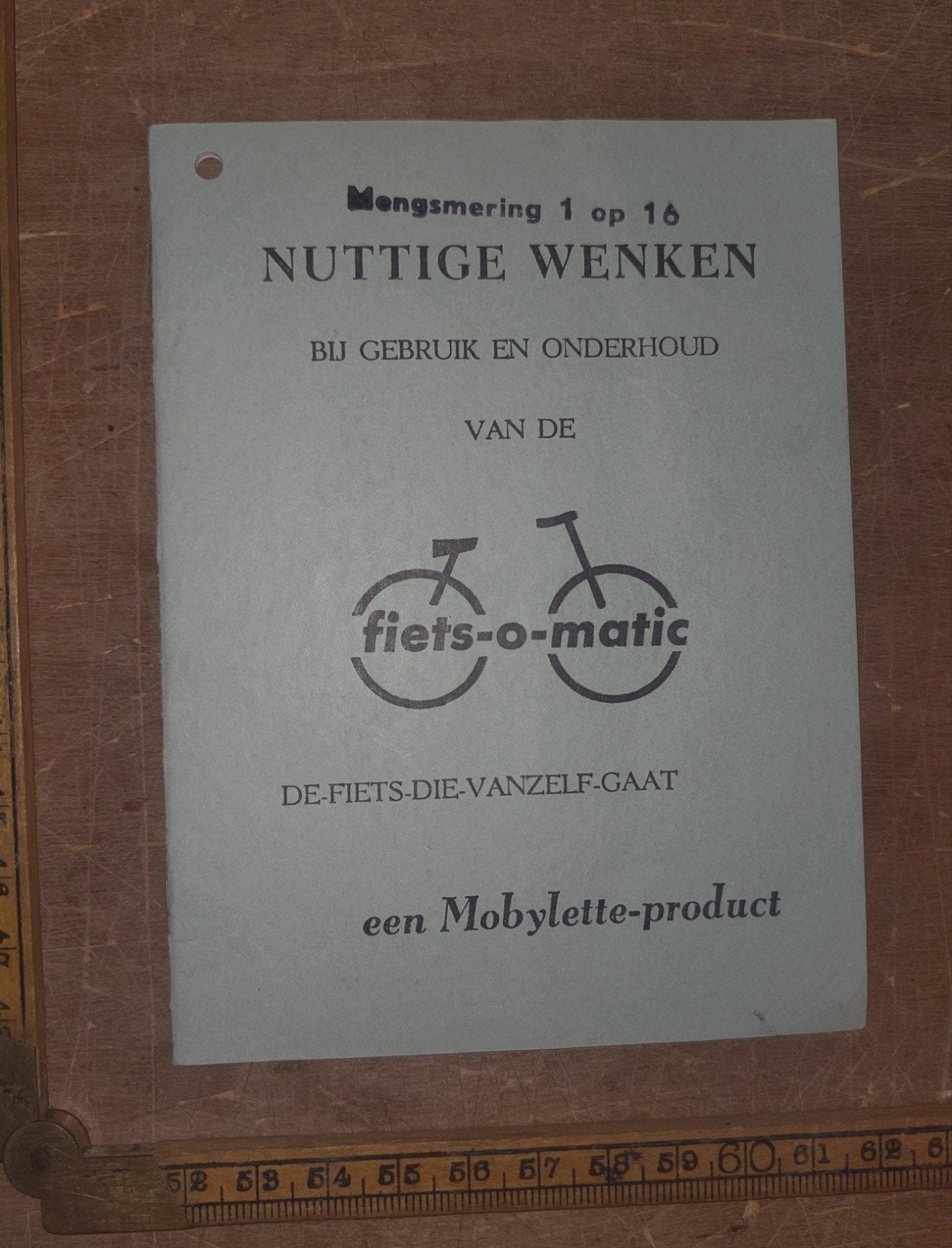 handleiding Mobylette Fiets-o-matic, Ophalen of Verzenden, Gebruikt