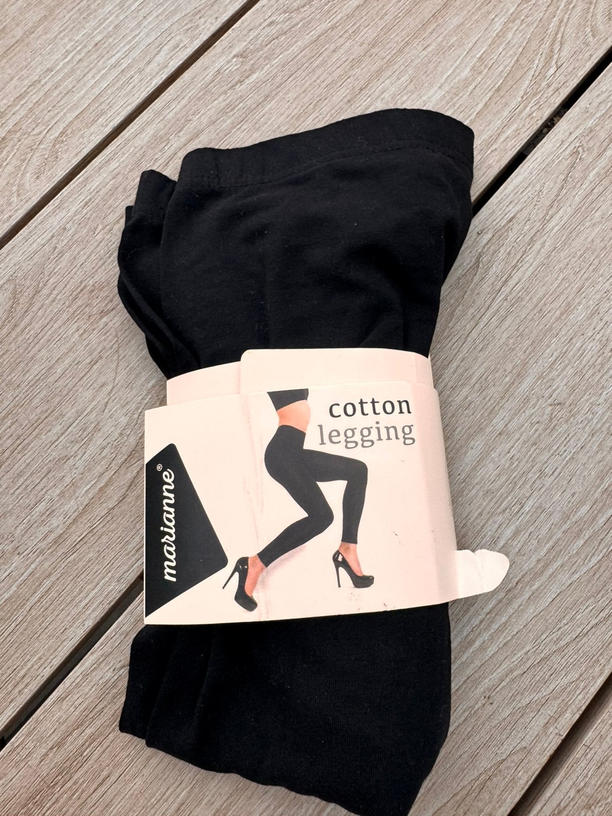 Marianne katoenen legging, Kleding | Dames, Ophalen of Verzenden, Nieuw, Zwart, Legging