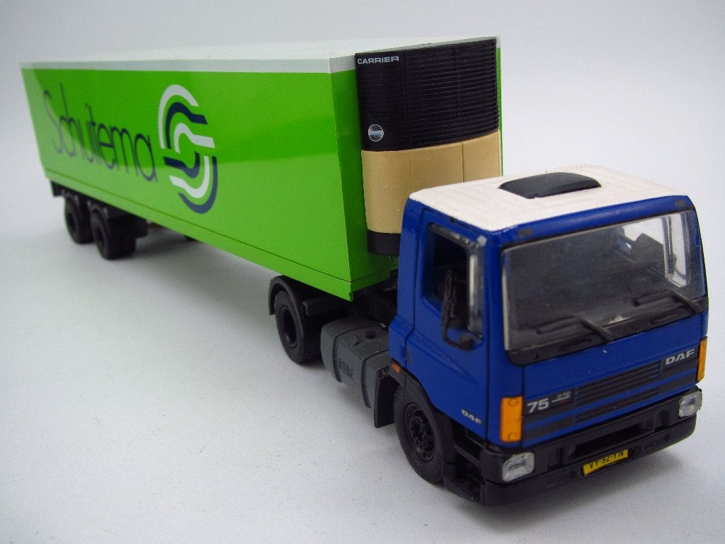 Tekno - DAF 75 Koelwagen '' Schuitema '' 1:50, Hobby en Vrije tijd, Ophalen of Verzenden, Gebruikt, Bus of Vrachtwagen, Tekno